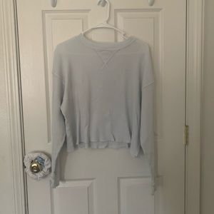 Brandy Melville White Waffle Long Sleeve